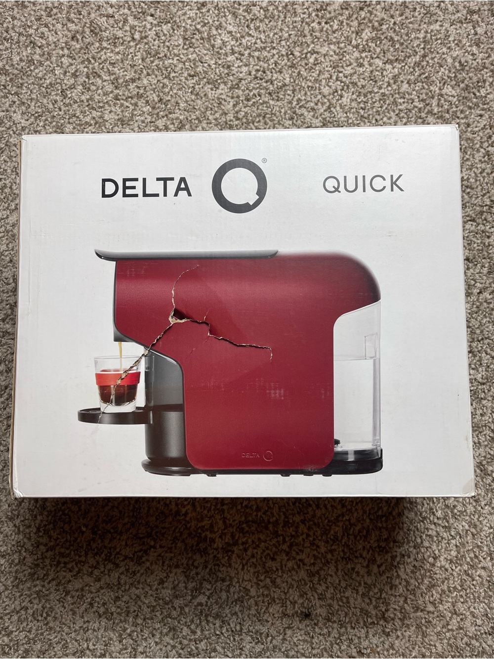 Open Box , Delta Q Quick Capsule System for Coffee Capsule Machine - Red